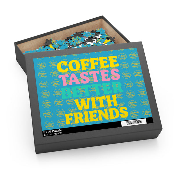 Coffee Tastes Better With Friends Puzzle 10x8 Inch 120 Piece