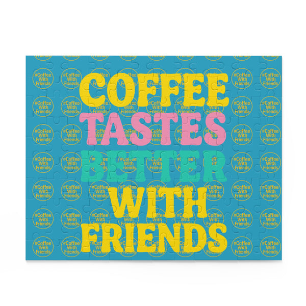 Coffee Tastes Better With Friends Puzzle 10x8 Inch 120 Piece