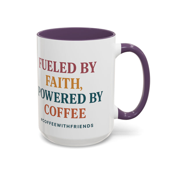Fueled by Faith, Powered by Coffee Mug – Inspirational Christian Coffee Cup, Faith Gift for Women & Men, Motivational Mug #CoffeeWithFriends
