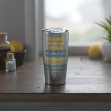 John 3:16 Scripture Stainless Steel Tumbler – Christian Travel Mug, Faith Gift, Inspirational Bible Verse Cup #CoffeeWithFriends