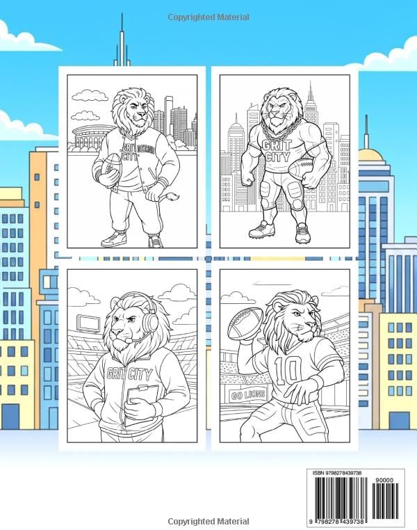 Defend The Den: Lions Fans Coloring Book