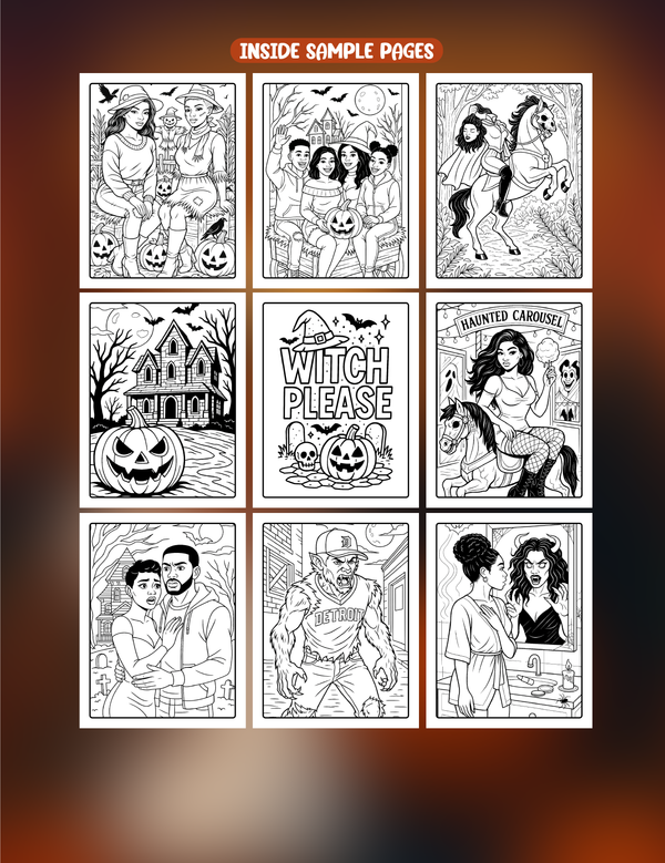 A Haunted Halloween- An adult coloring book for you and your Booooo