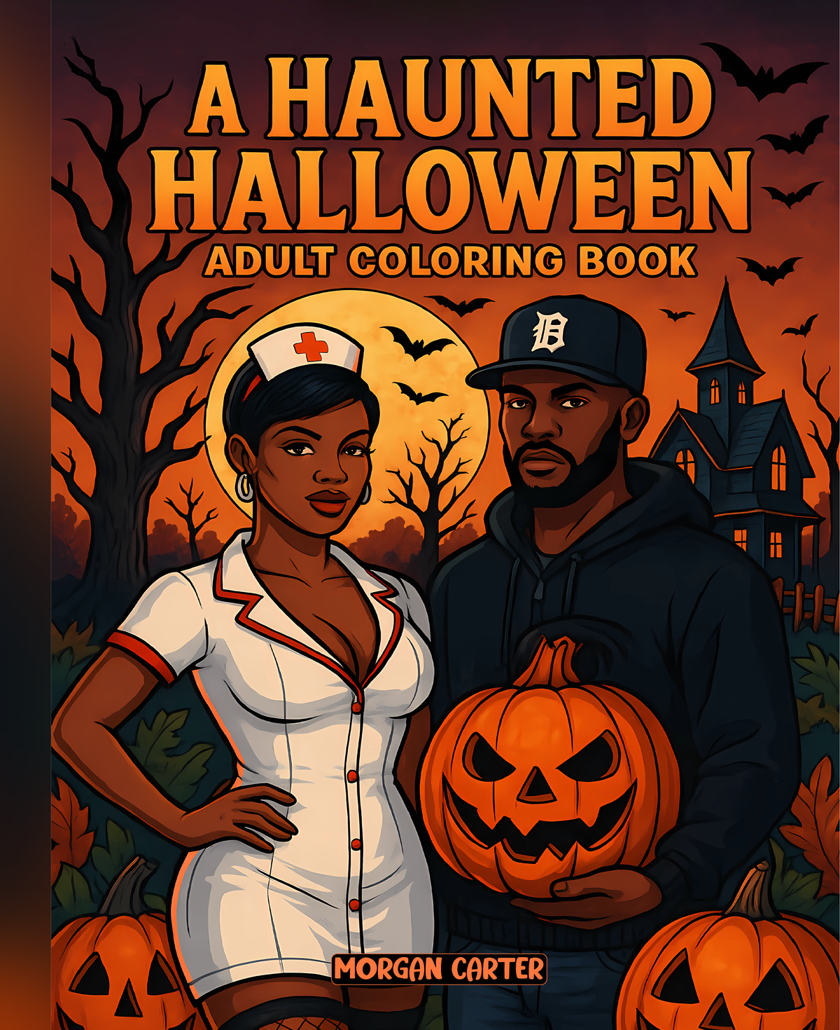 A Haunted Halloween adult coloring book